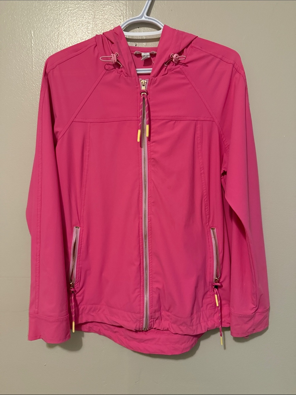 Tribal Hot Pink Hooded Utility Jacket